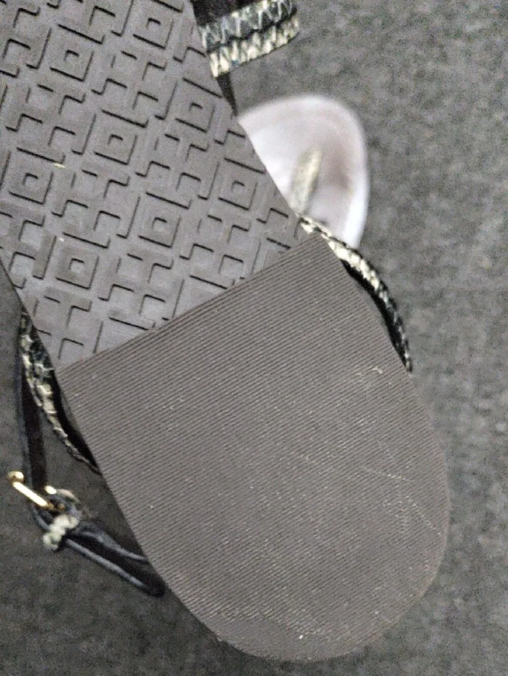 Tory Burch Phoebe Chandler Snake Print Leather Sandals